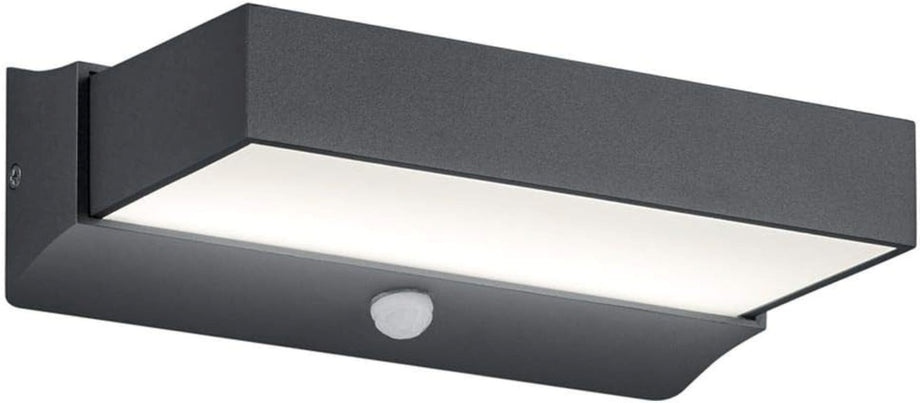 CUANDO Antrasit LED Dış Mekan Duvar Apliği, 11W, IP54, Hareket Sensörlü, Yukarı-Aşağı Işık