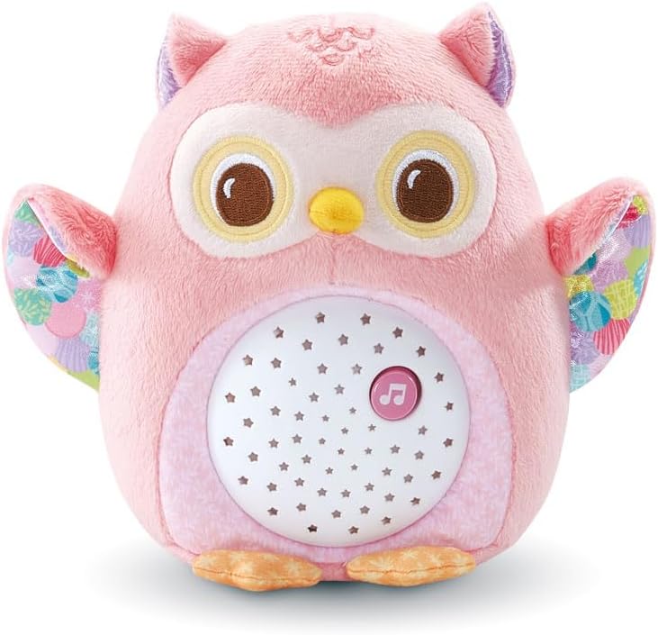 Bebek Baykuş Oyuncağı, 1 Yaş+ Pembe, Işıklı & Müzikli, Duyusal Gelişim Oyuncağı