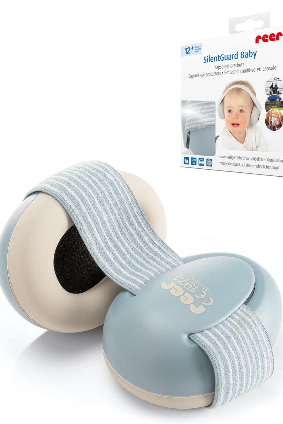 Bebek Kulak Koruyucu, 25dB Gürültü Engelleme, 12-24 Ay Bebek ve Çocuklar Ayarlanabilir Kulaklık