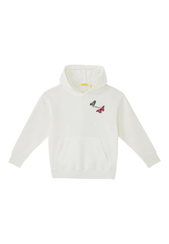 Çocuk Ok Tüy Hoodie - Off-White