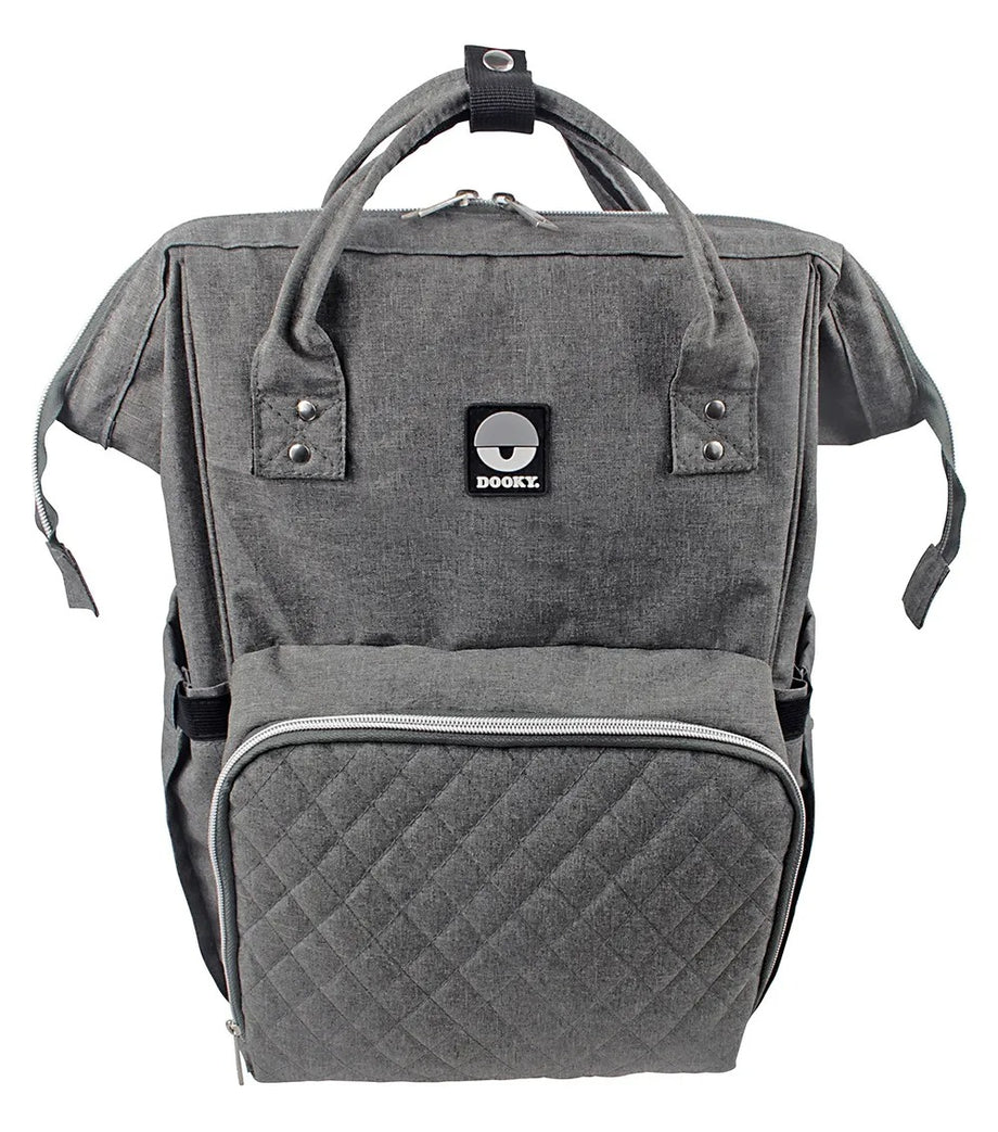 Gri Melanj Büyük Bebek Bakım Sırt Çantası 44x32x16 cm