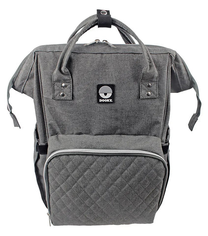 Gri Melanj Büyük Bebek Bakım Sırt Çantası 44x32x16 cm