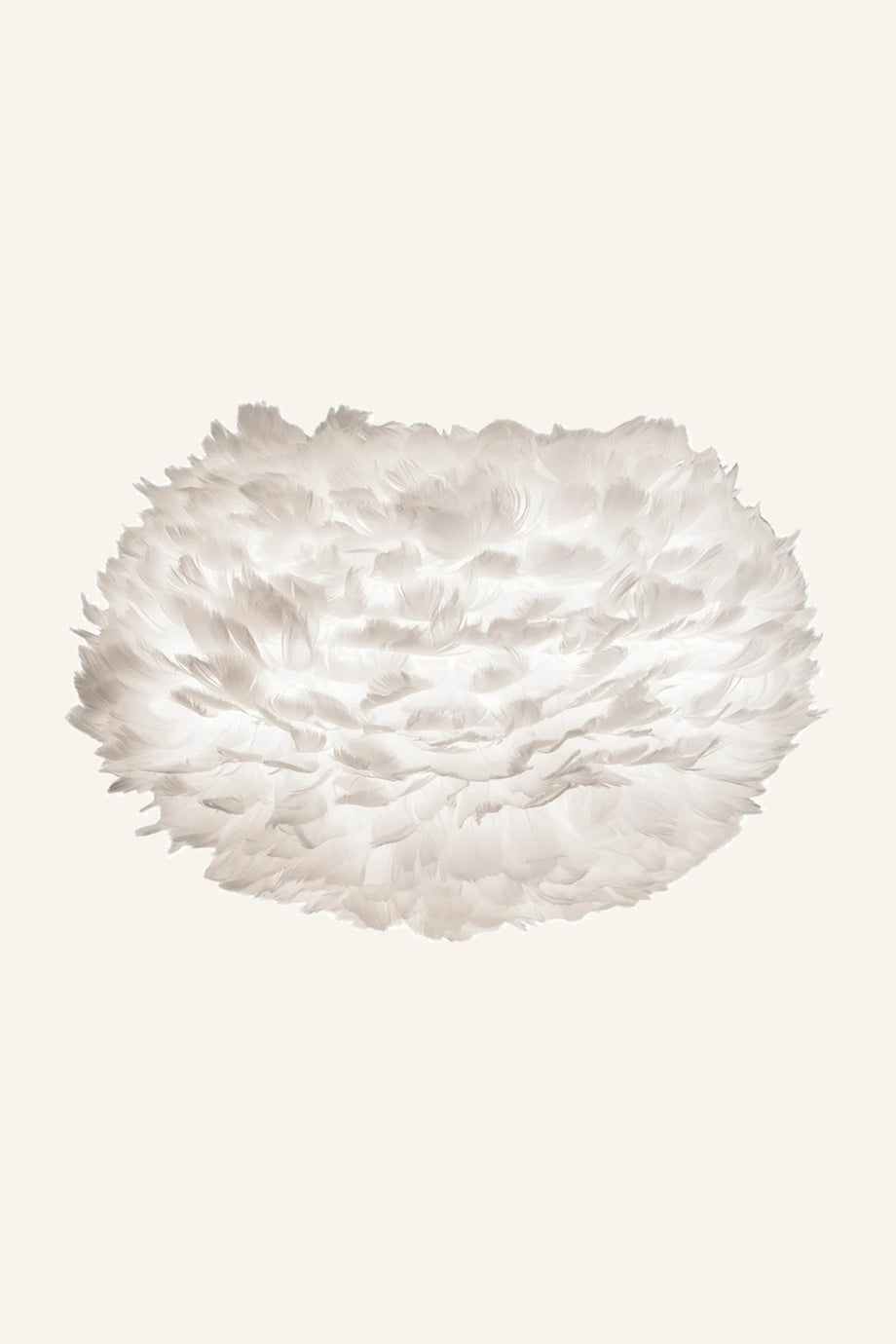 EOS Abajur, Kaz Tüyü & Kumaş, 48 cm Yumuşak Işık Tasarımı