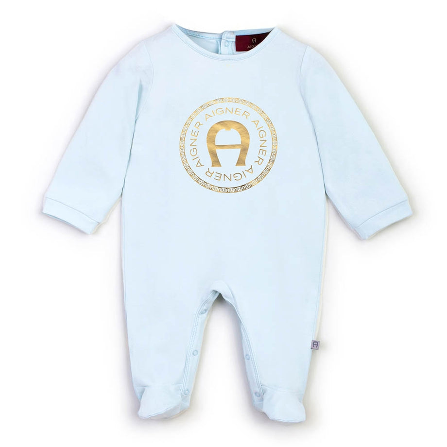 Mavi Romper Yenidoğan, %93 Pamuk %7 Elastan, Bebekler İçin Yumuşak ve Esnek