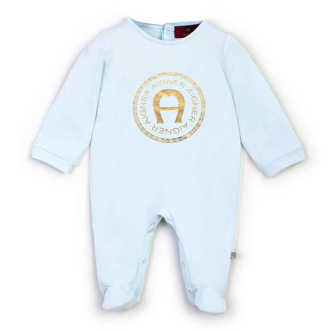 Mavi Romper Yenidoğan, %93 Pamuk %7 Elastan, Bebekler İçin Yumuşak ve Esnek