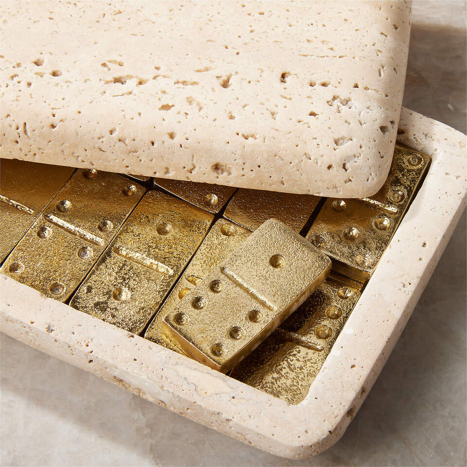 Ollin Traverten ve Döküm Alüminyum Domino Seti