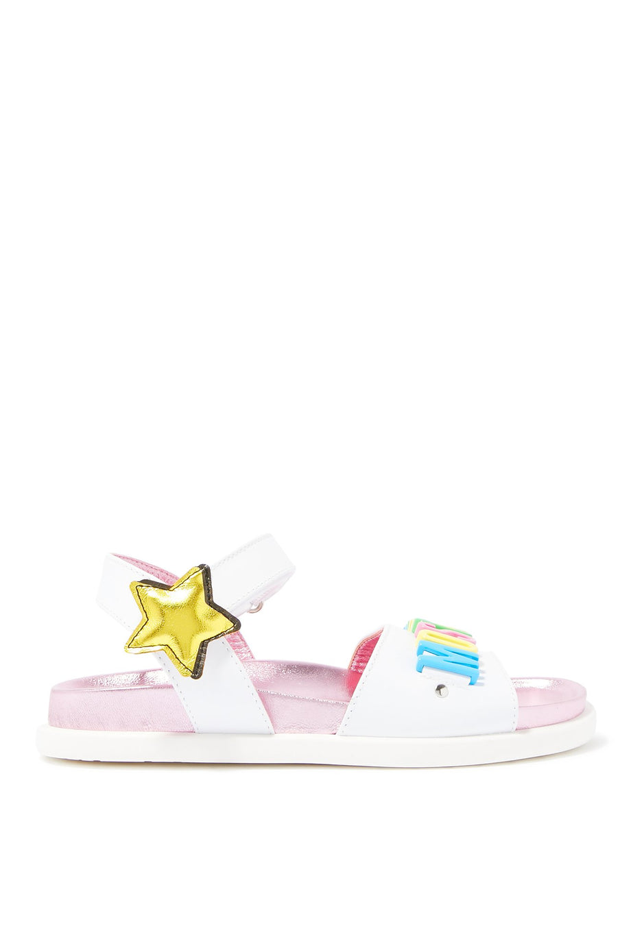 Kızlar için Moschino Logo Sandaletler
