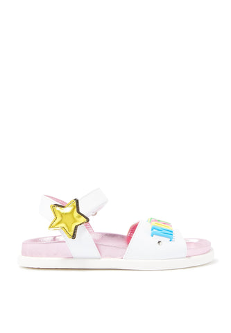 Kızlar için Moschino Logo Sandaletler