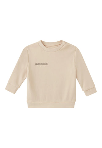 Çocuk Organik Pamuklu Sweatshirt - Bej