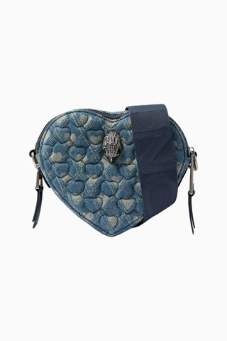 Kensington Heart Denim Lüks Tasarım Kadın Çapraz Çanta