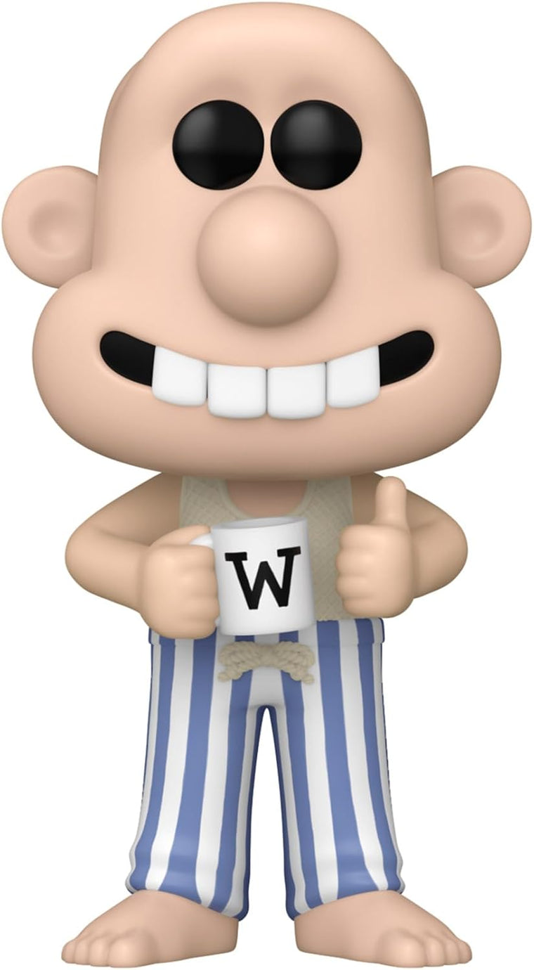 POP! Wallace ve Gromit, Wallace Pijamalı Koleksiyonluk Vinil Figür, Resmi Ürün