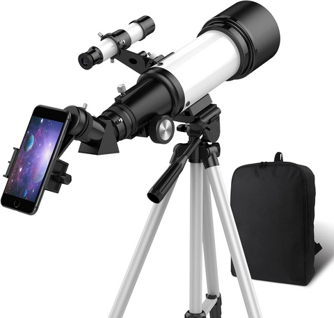 70mm Teleskop, 400mm Odak, Tripodlu, Telefon Adaptörlü, Çocuk ve Yetişkinler İçin, Taşınabilir Set