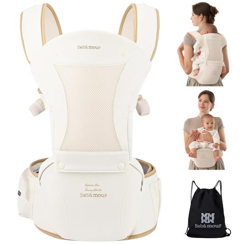 6'sı 1 Arada Ergonomik Bebek Taşıyıcı, 3D Air Mesh, 0-36 Ay