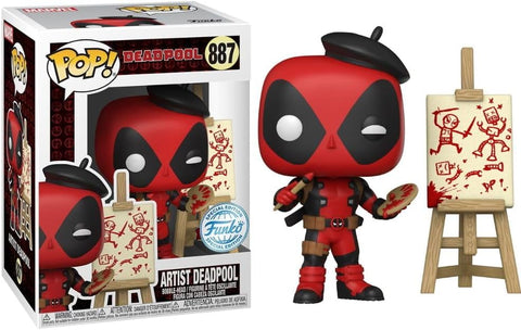 Pop! Marvel: Deadpool Artist, 30. Yıl Dönümü Koleksiyon Figürü, 9 cm