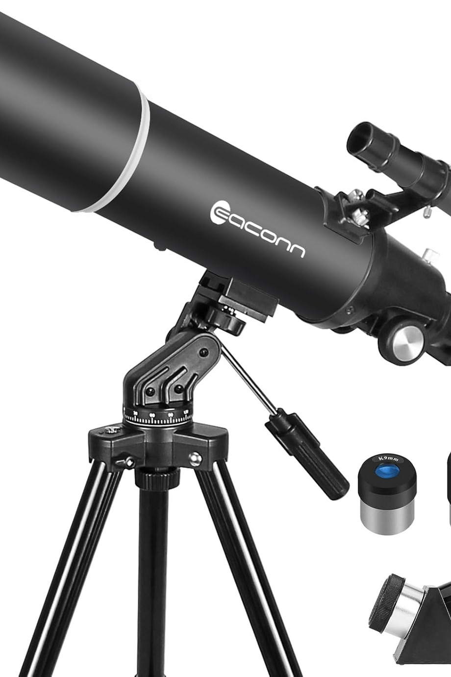 80mm Astronomi Teleskobu, Seyahat Tipi Refraktör, Yetişkin ve Yeni Başlayanlara Uygun