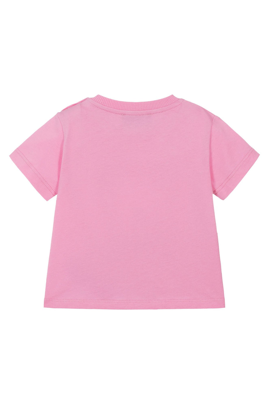 Çocuklar İçin Teddy Bear Logolu Tişört - Parlak Pembe