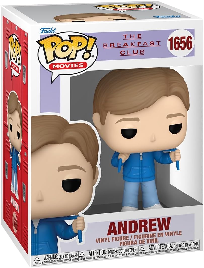 Pop! Filmler: Andrew Clark, Breakfast Club 9,5 cm Vinil Koleksiyon Figürü, Resmi Ürün