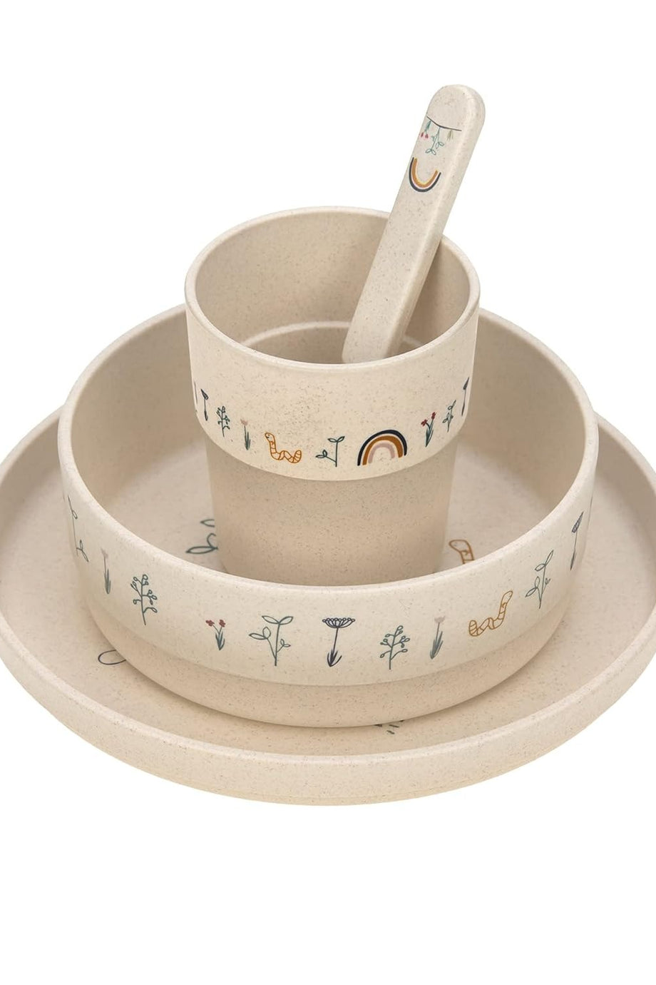 Çocuk Yemek Takımı 4 Parça BPA İçermez Mikrodalga Uyumlu