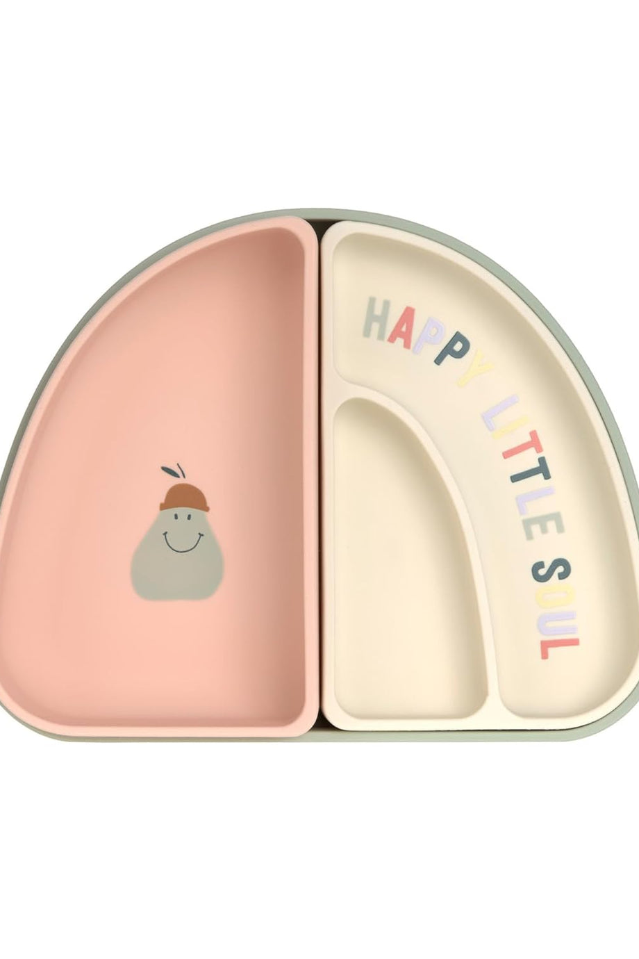 Happy Fruits Silikon Mama Takımı  Kaymaz, Mikrodalga Uyumlu, 3 Parça