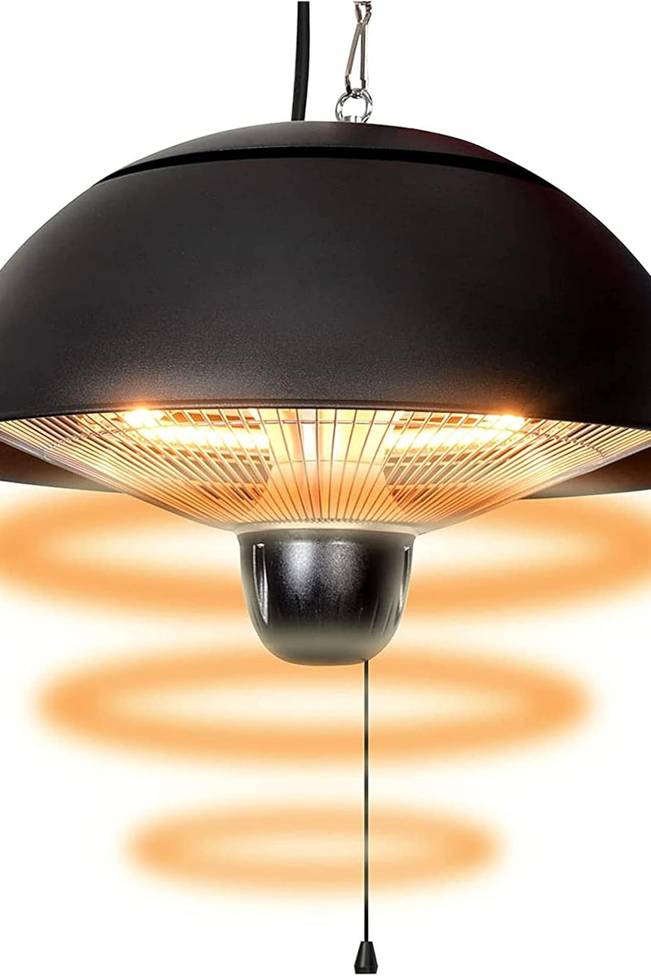 Patio Askılı Isıtıcı, 600-1500W Ayarlanabilir, Su Geçirmez, Tavana Monte