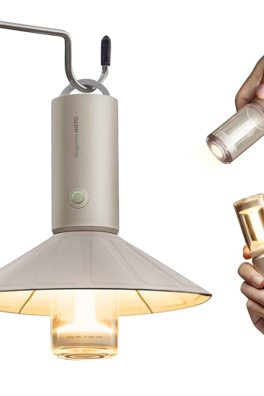 Kamp Lambası, 180 Lümen, 3100mAh Şarjlı Pil, 3 Işık Modu, IPX6 Su Geçirmez