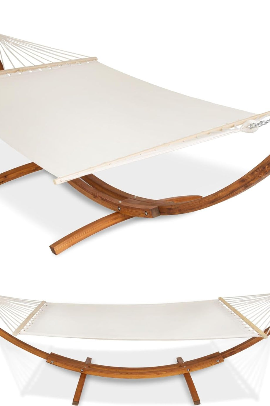 XXL Dış Mekan Hamağı, 2 Kişilik, Yüksek Konforlu Çift Kişilik Şezlong, 205 x 150 cm, 200 kg Taşıma Kapasitesi