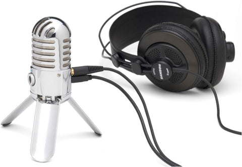 Meteor Mic USB Mikrofon, Taşınabilir Stüdyo Kondansatör Mikrofonu, Chrome