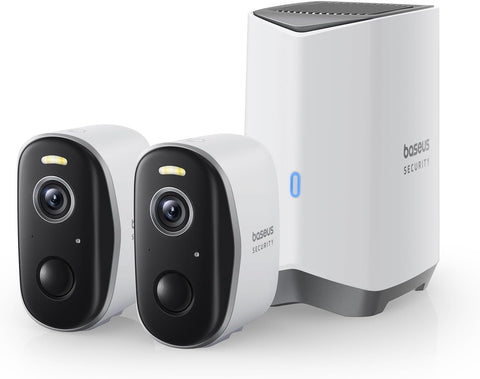N1 2-Cam Kit Güvenlik Kamerası, 210 Gün Pil Ömrü, 2K HD, IP67 Dayanıklılık, Kablosuz, Hareket Dedektörü ve Gece Görüşü
