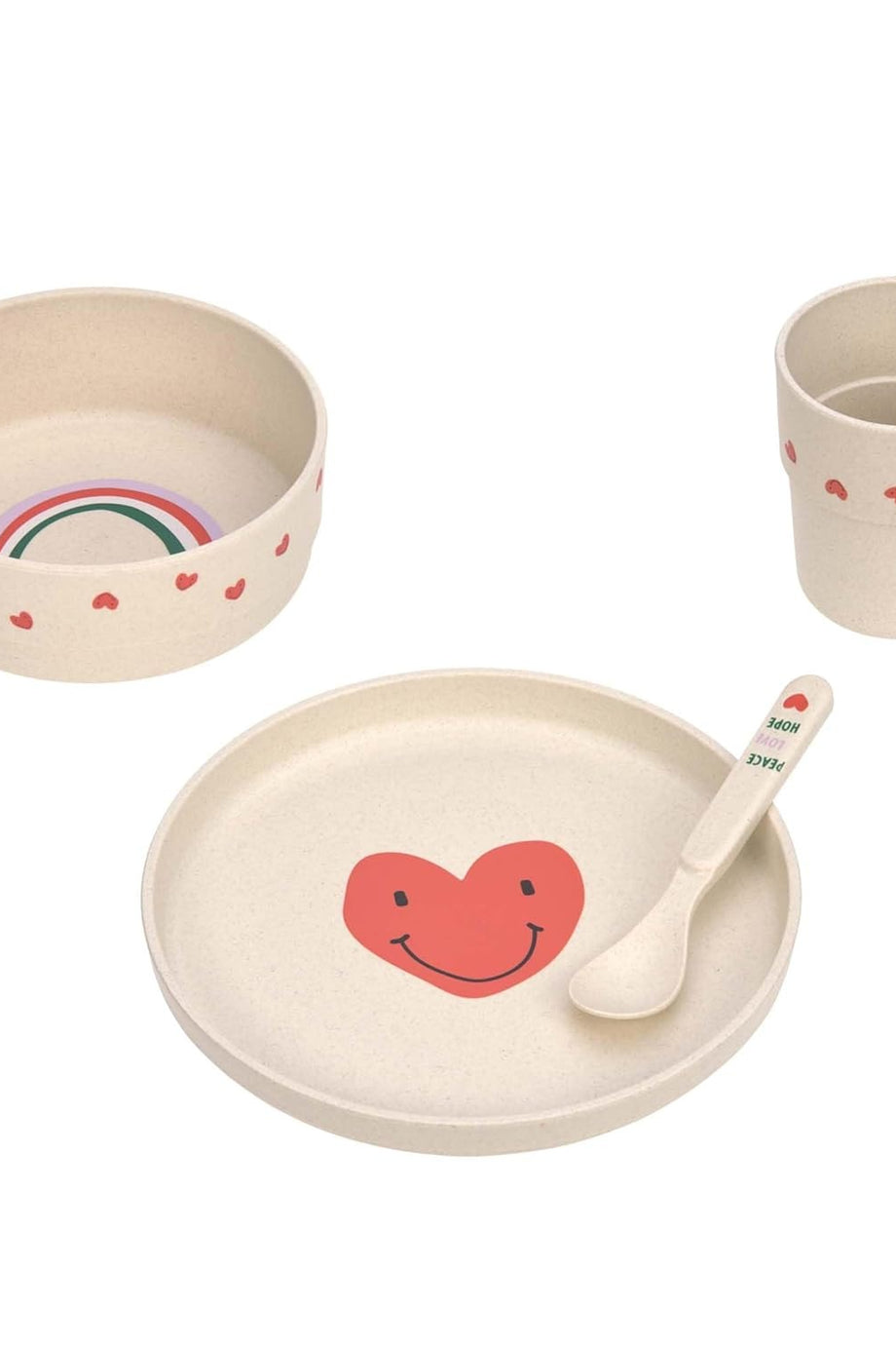 Çocuk Yemek Takımı 4 Parça BPA İçermez Mikrodalga Uyumlu