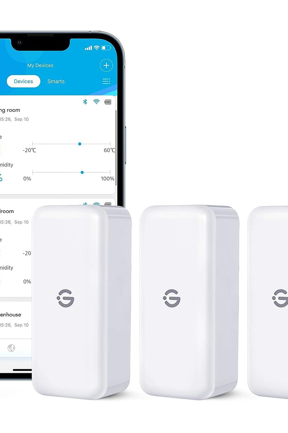 3'lü Bluetooth Higrometre ve Termometre Seti, Uygulamalı Nem Ölçer