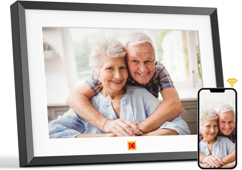 10 Inc WLAN Dijital Fotoğraf Çerçevesi, IPS HD Dokunmatik Ekran, 32 GB Hafıza, Otomatik Dönme