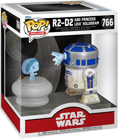 POP! Deluxe: Leia ve R2-D2 - Star Wars Koleksiyonluk Figür, Resmi Ürün