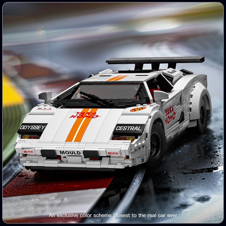 13194Y RC Speed Champion Yarış Araba Yapım Seti, 1384 Parça, Süper Spor Araba Koleksiyon Modeli