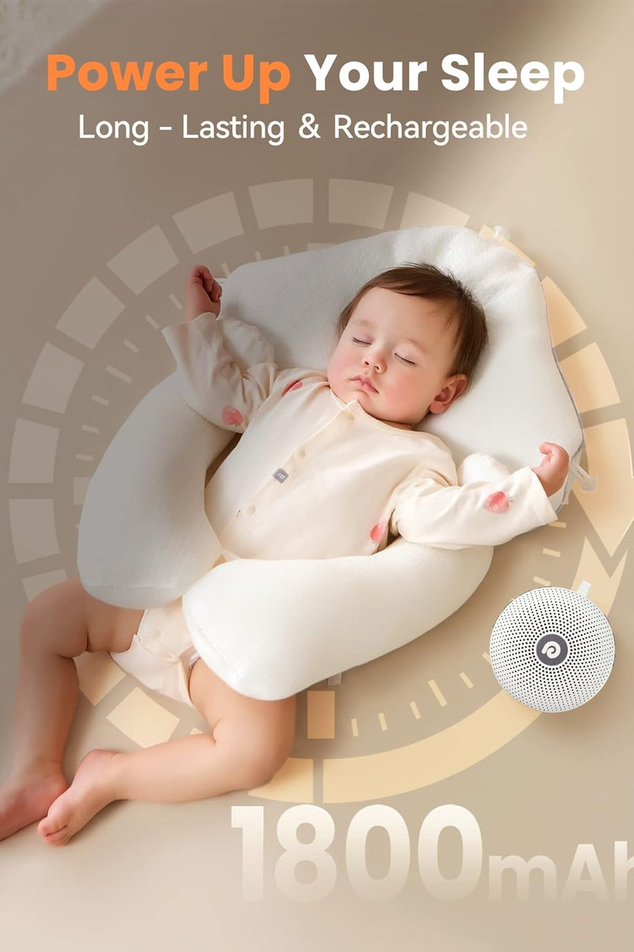 Gürültü Makinesi, 21 Ses, 60 Saat Pil Ömrü, Taşınabilir Uyku Yardımı