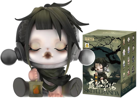 SKULLPANDA The Ink Plum Blossom Serisi, 1 Adet Rastgele Koleksiyon Figürü