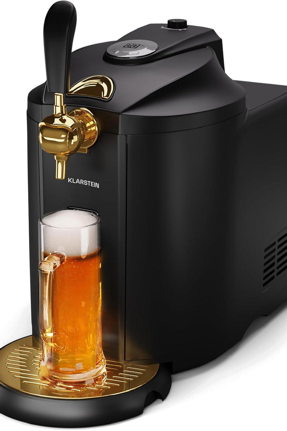 Soğutmalı Bira Fıçısı, 5 L, CO2 Kartuşlu, 2–12 °C LCD Ekranlı