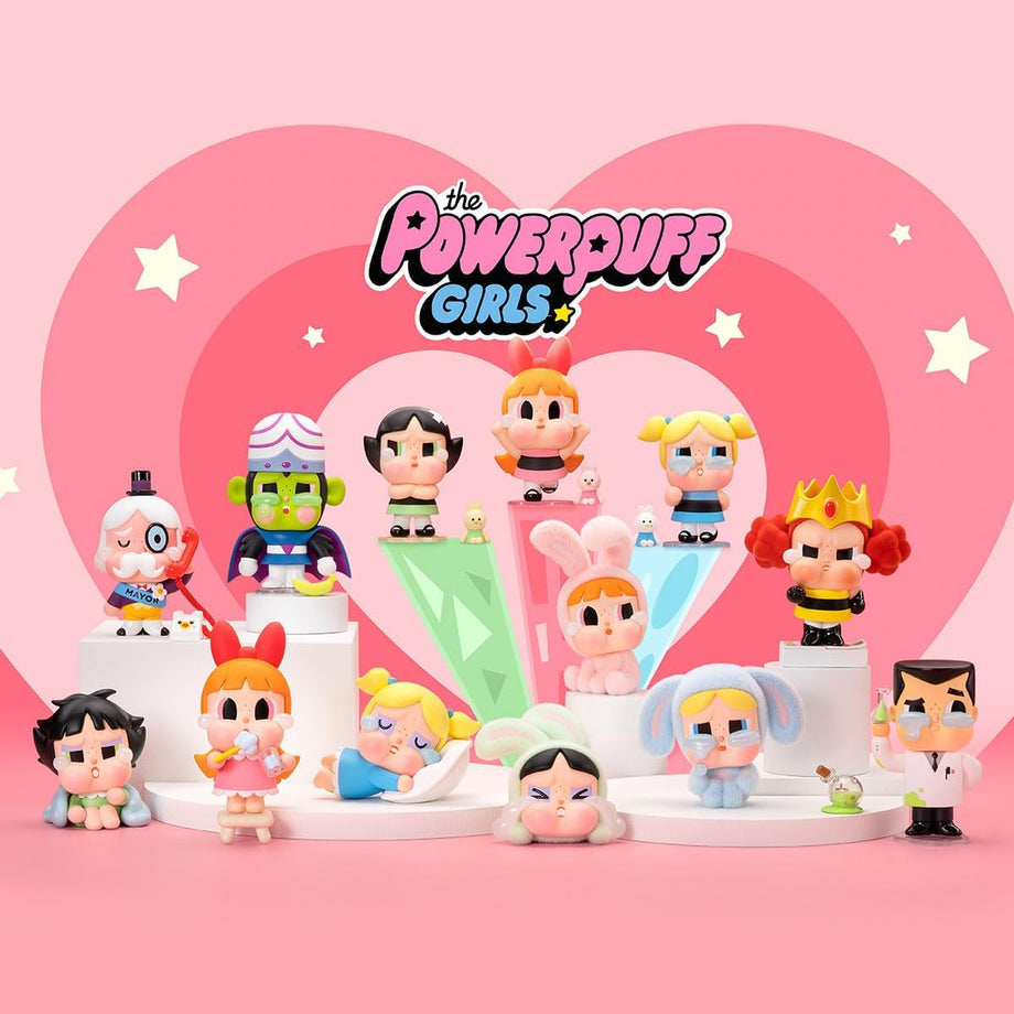 Crybaby × Powerpuff Girls Blind Box, Rastgele Aksiyon Figürleri, Koleksiyonluk