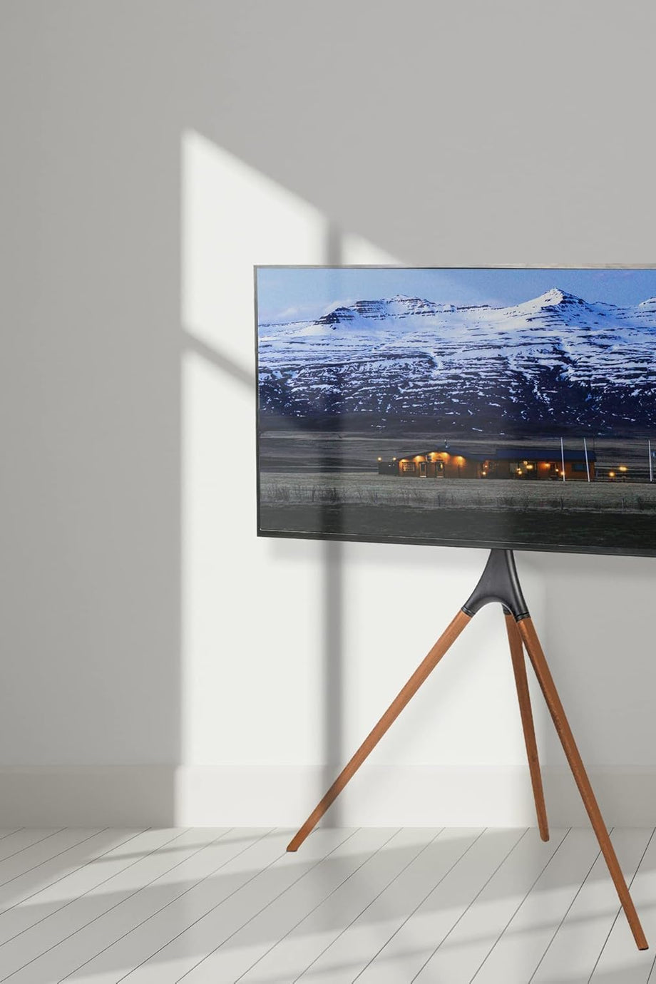 45"-65" TV Sehpası Tripod Tabanlı, Yüksekliği Ayarlanabilir ve Döner, Maksimum VESA 600x400mm