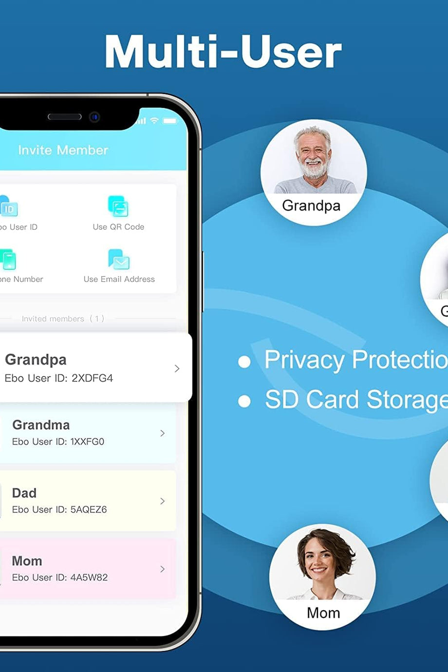 Kablosuz Güvenlik Kamerası, 1080P, Gece Görüşü, Otomatik Seyir