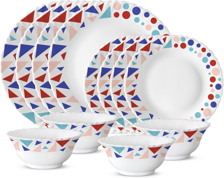 Larah Plano Opal Yemek Takımı, Speckle, 12 Parça