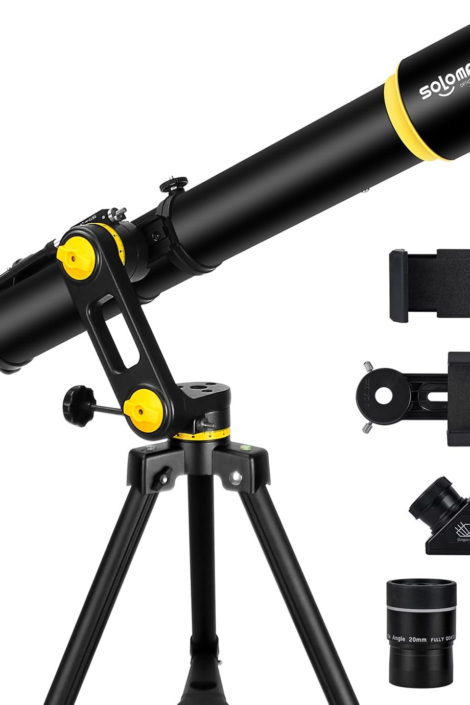 90mm Dürbünlü Teleskop, 1000mm Odak, Tripodlu, Telefon Adaptörlü, Yetişkin ve Çocuklar İçin
