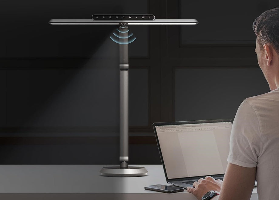 Akıllı LED Masa Lambası,18W, Göz Koruma, 3 Işık Rengi, Kademesiz Karartma