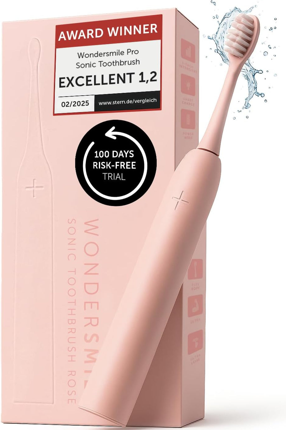 Sonic Diş Fırçası PRO, 2025 Test Kazananı, 4 Temizleme Modu, Akıllı Başlık