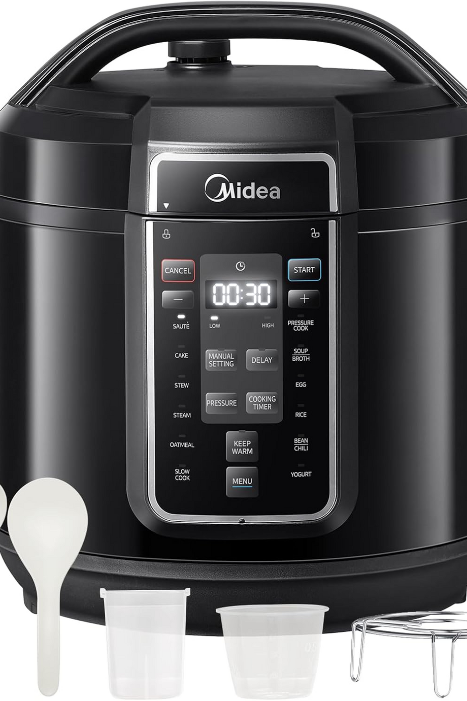 7.6L Çok Fonksiyonlu Düdüklü Tencere, 12 Programlı, 9'u 1 Arada, Paslanmaz Çelik İç Hazne