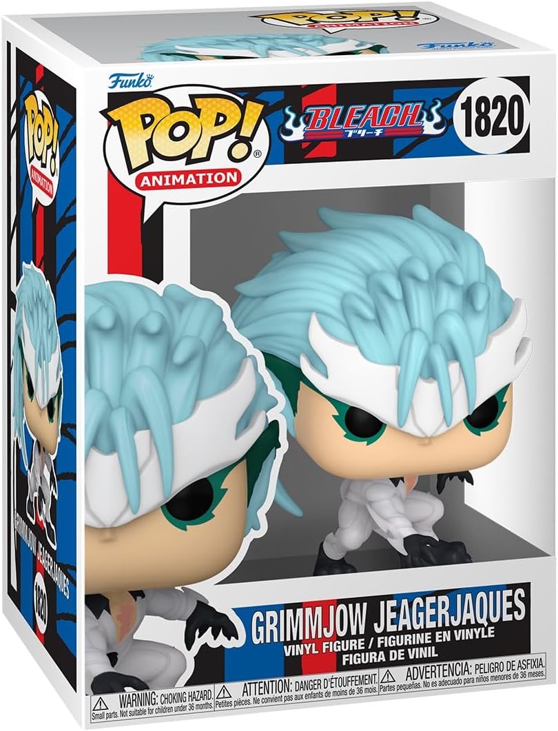 Pop! Bleach, Grimmjow Jaegerjaquez Chase Karanlıkta Parlayan 9,5 cm Vinil Koleksiyon Oyuncağı