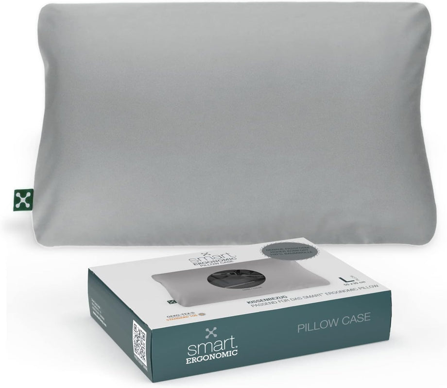 Ergonomik Yastık Kılıfı, %100 Pamuk, Yumuşak ve Konforlu, 55 x 35 cm