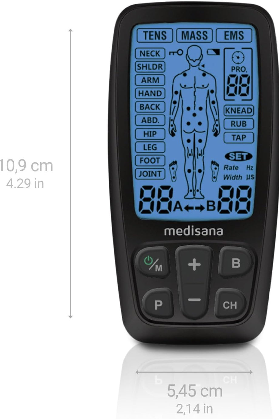 60 Programlı EMS Uyarım Akım Cihazı, Kas Gevşemesi ve Ağrı Giderme için Profesyonel Elektroterapi Cihazı