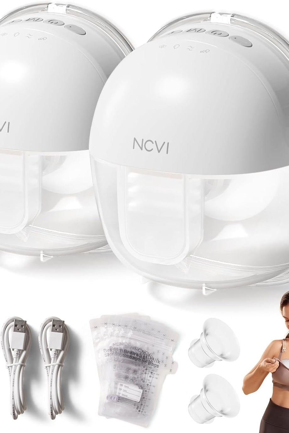 Elektrikli Göğüs Pompası - Eller Serbest, Taşınabilir, Sessiz, 4 Emiş Modu ve 9 Emiş Seviyesi ile