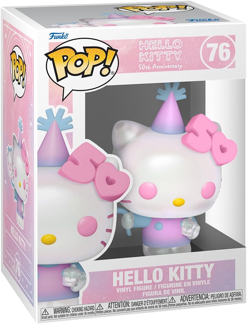 Pop! Sanrio Hello Kitty 50th, Balonlu Hello Kitty Vinil Figür, 3,75 inç Koleksiyonluk Oyuncak