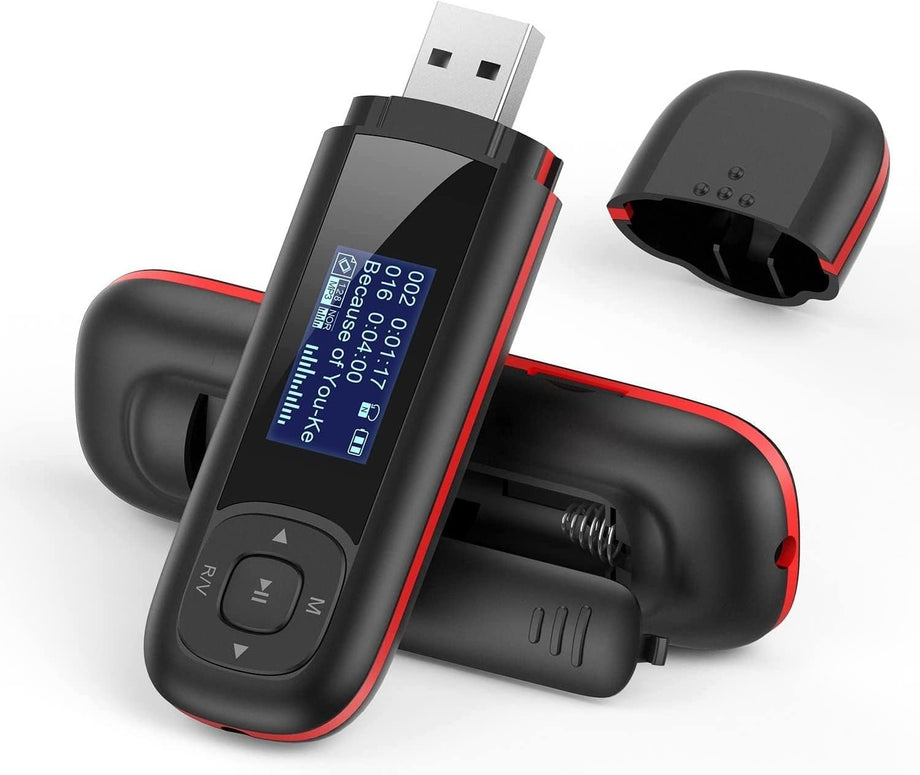 8GB USB MP3 Çalar U3, 1" Ekranlı, FM Kayıt Özellikli, AAA Pilli, SD Kart Destekli